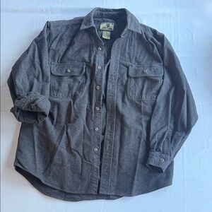 Field & Stream Dark Gray Casual Button Down Shirt